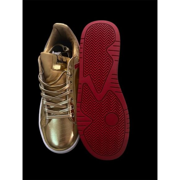 Trump Sneakers Men's Gold Patriotic Sneakers Size 7 - Picture 9 of 16